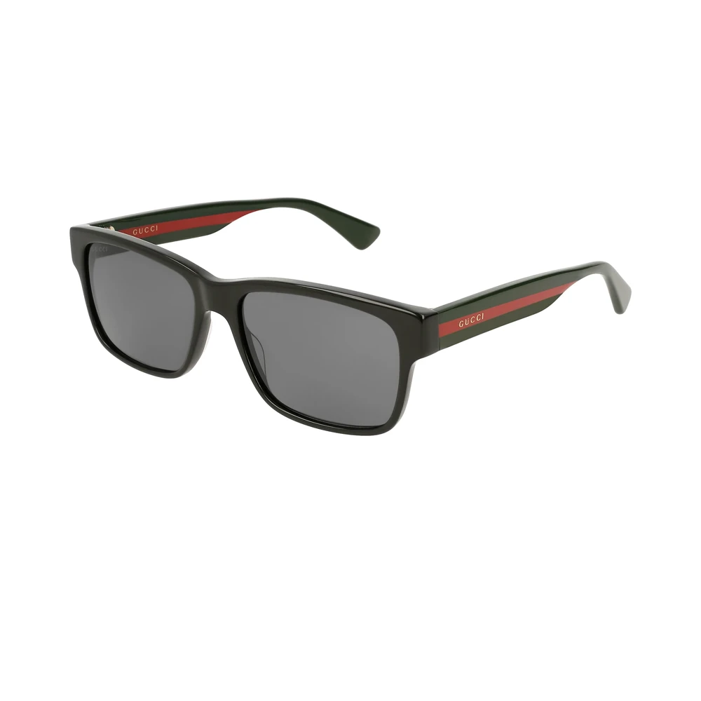 Gucci multicolor ochelari de soare pentru barbati rama rectangulara Web stripe cu protectie UV400