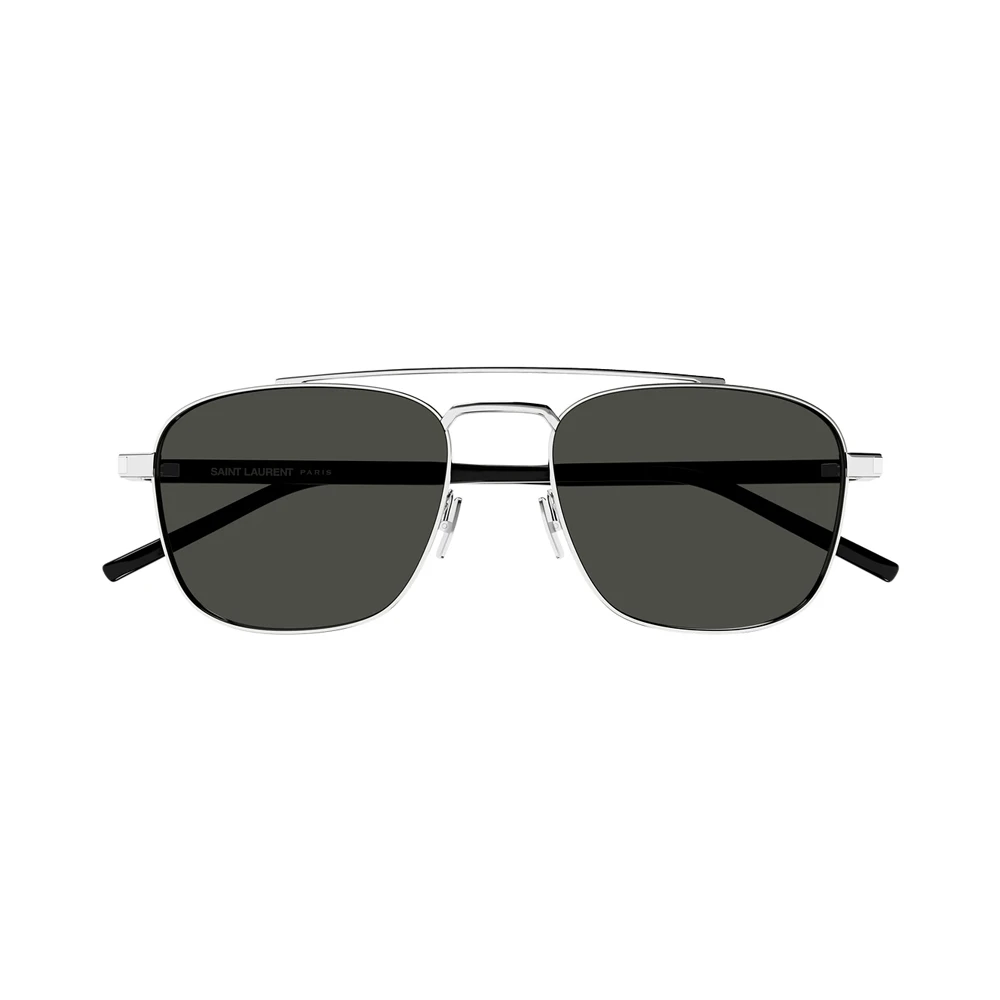 Yves Saint Laurent SL 665 002 56 – Ochelari de soare unisex, Argintii, Rotunzi, 56 mm